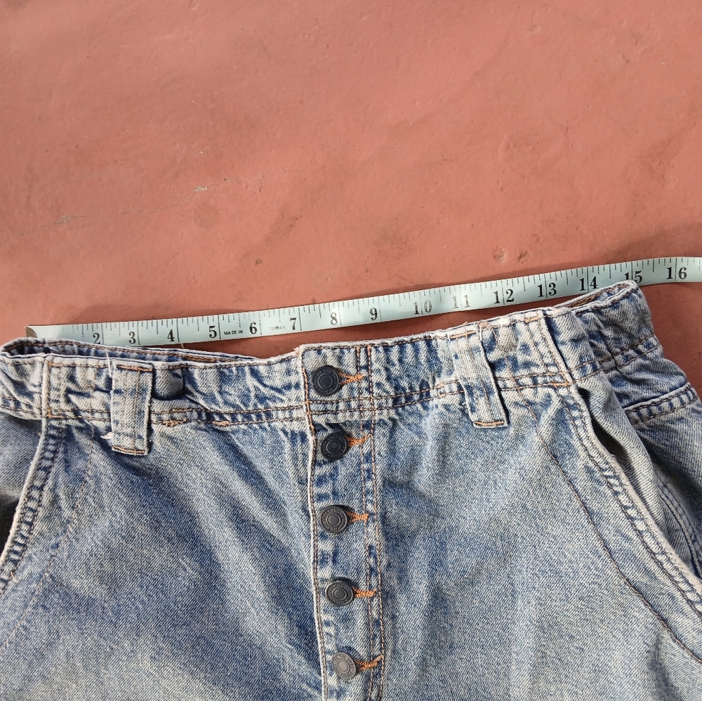 FREE PEOPLE Newbies Solid Wide Leg Slouchy Jeans Large We The Free - Picture 8 of 11